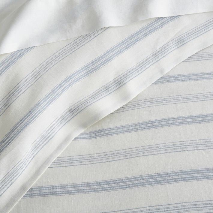 Chambers Linen Yarn Dye Stripe Duvet Cover-Queen thumbnail 4