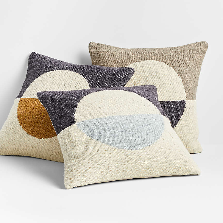 Anatole Meteorite Color Block Pillow With Down Alternative Insert 20"x20" thumbnail 2