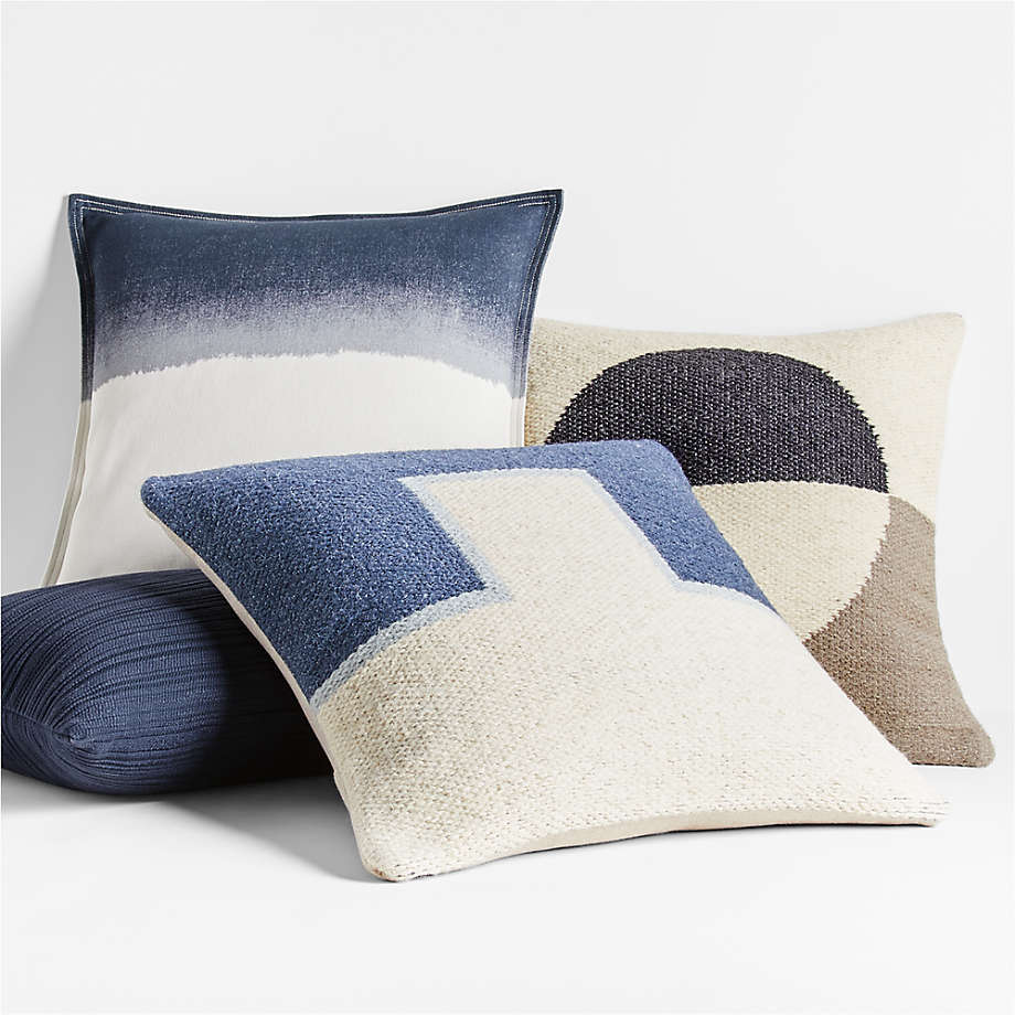 Anatole Meteorite Color Block Pillow With Down Alternative Insert 20"x20" thumbnail 3