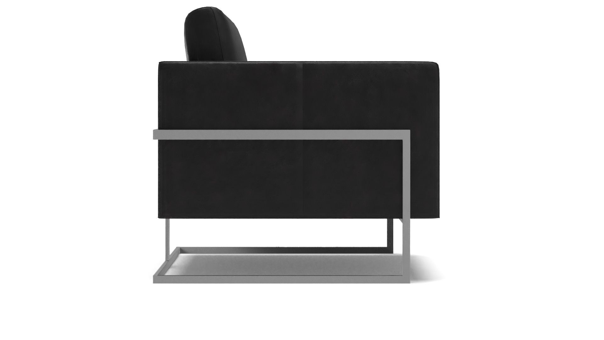 Luxe Wide Genuine Leather Top Grain Leather Armchair  thumbnail 4