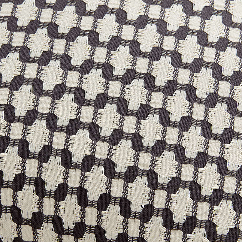 Tahona Obsidian Textured Pillow Cover With Down Alternative Insert 23"x23" thumbnail 4