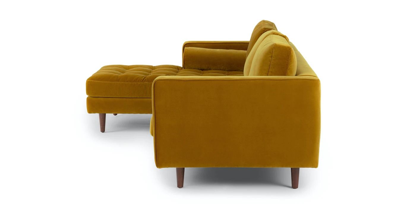 Sven Yarrow Gold Left Sectional Sofa thumbnail 4