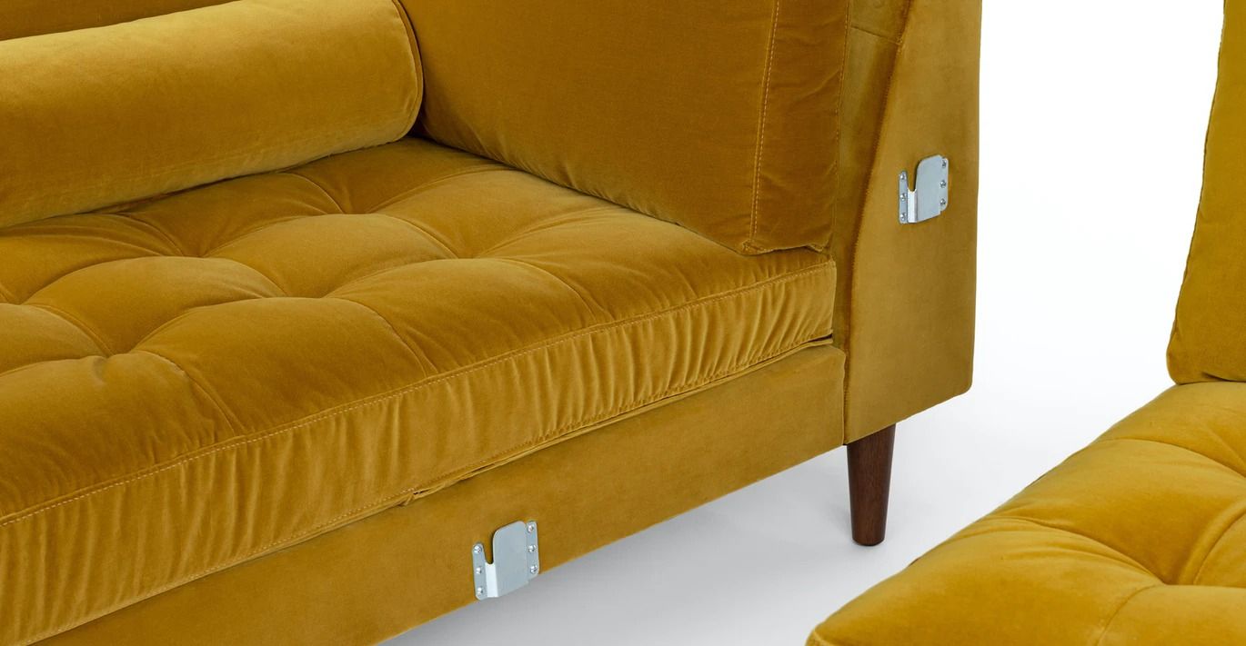 Sven Yarrow Gold Left Sectional Sofa thumbnail 9