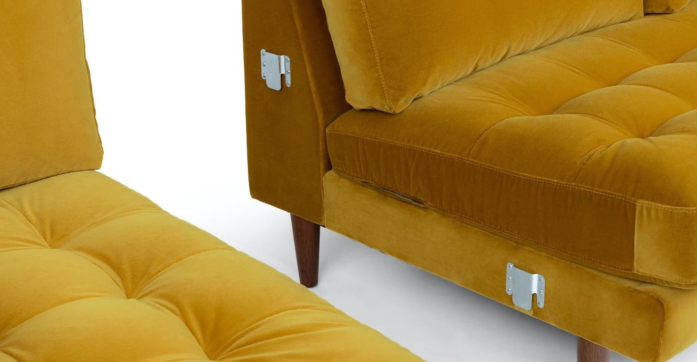 Sven Yarrow Gold Left Sectional Sofa thumbnail 10