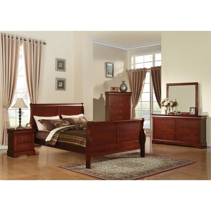 Brodeur Low Profile Sleigh Bed-Queen thumbnail 2