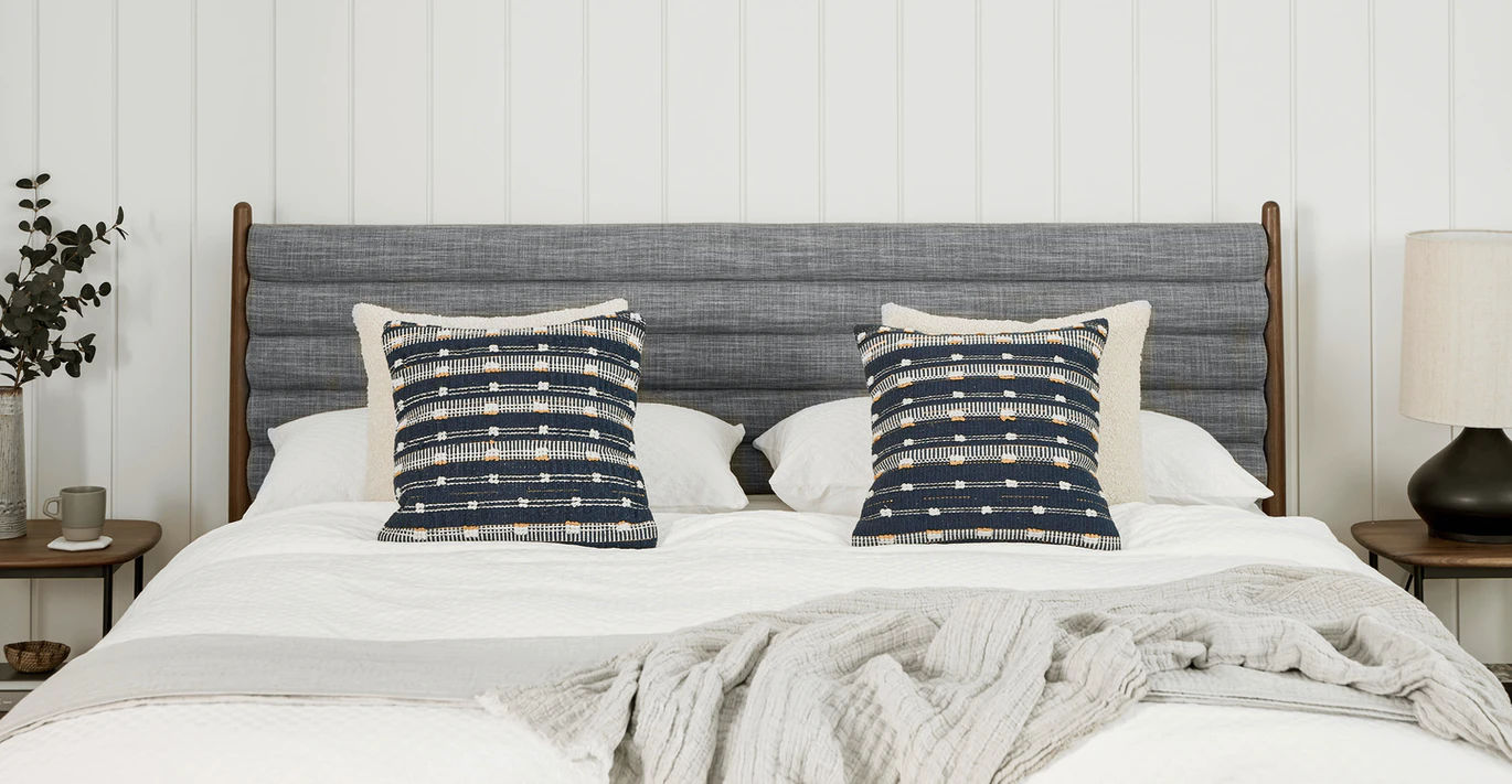 Jema Oxford Navy Pillow with insert-18"x18" thumbnail 6