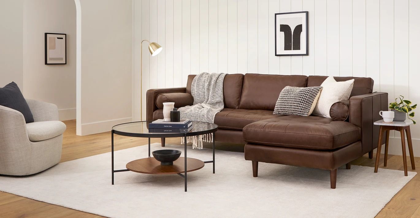 Sven Charme Chocolat Right Sectional Sofa thumbnail 2