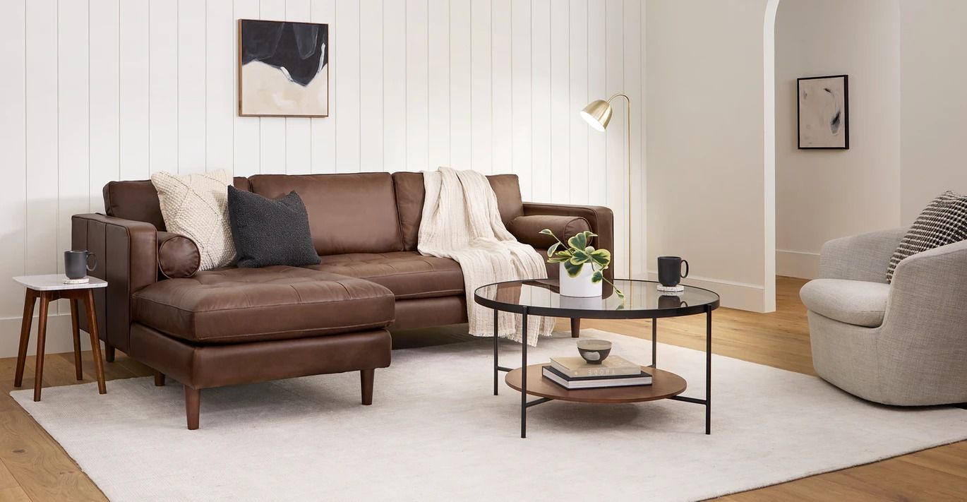Sven Charme Chocolat Left Sectional Sofa thumbnail 2