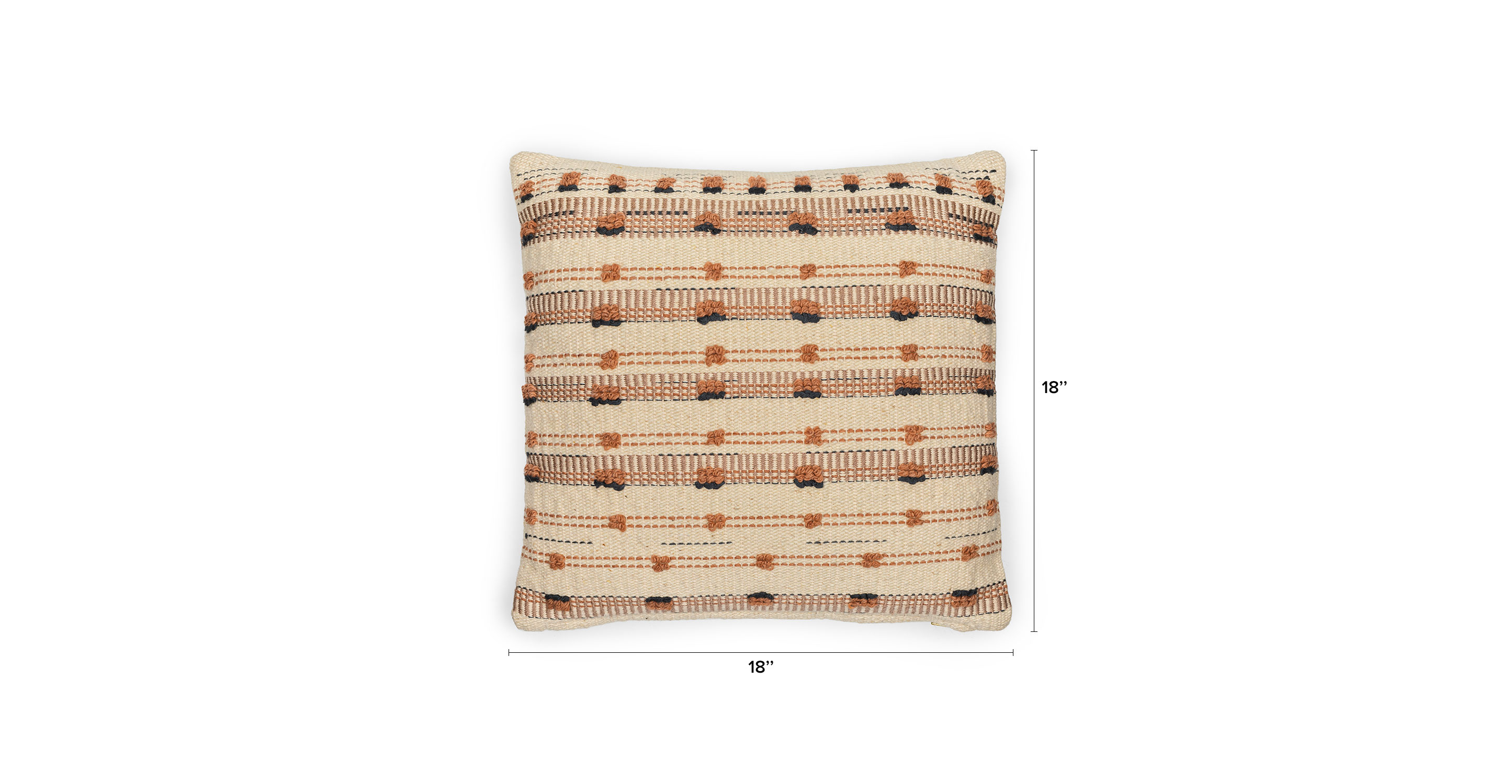Jema Palmetto Pink Pillow Cover With Insert-18"x18" thumbnail 7