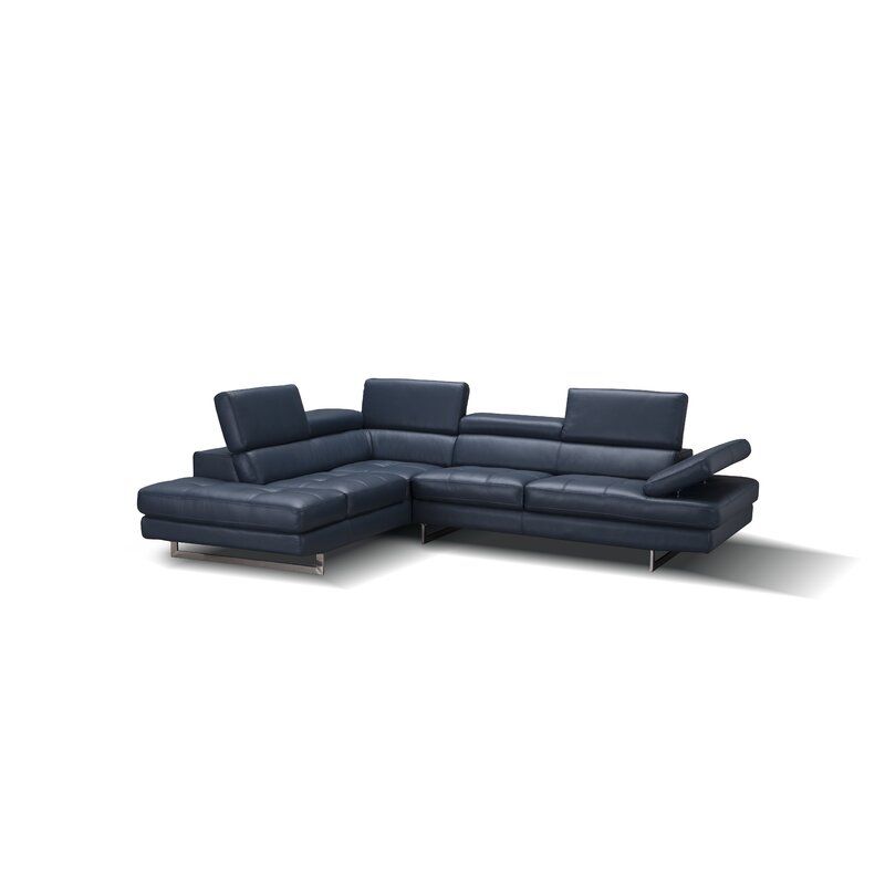 Hugo Wide Genuine Leather Sectional thumbnail 2