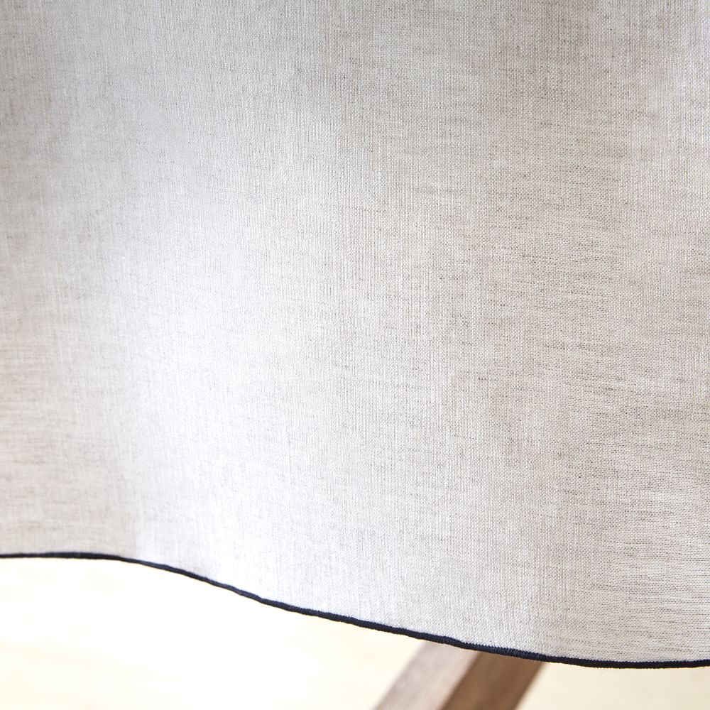 Merrowed Edge Table Runners Belgian Flax Black thumbnail 3