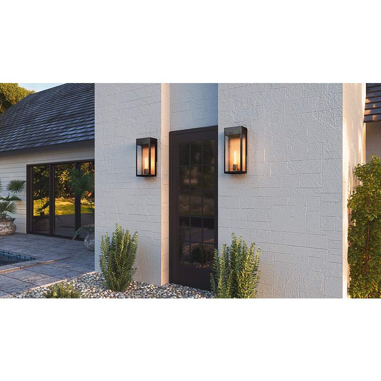Quoizel Maren High Matte Black Modern Outdoor Wall Light thumbnail 7