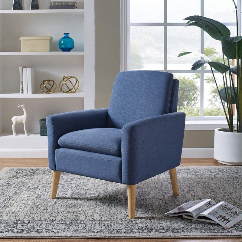 Biggerstaff Wide Linen Armchair thumbnail 2