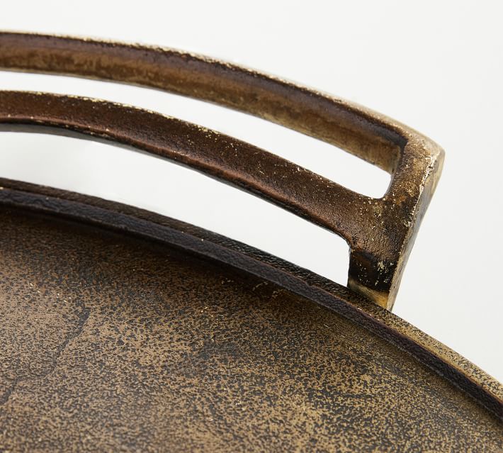 Rustic Gold Round Tray thumbnail 5