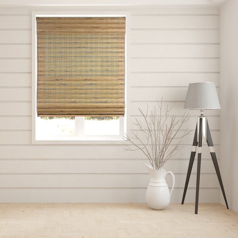 Aymeric Tuscan Semi-Sheer Brown Roman Shade thumbnail 3