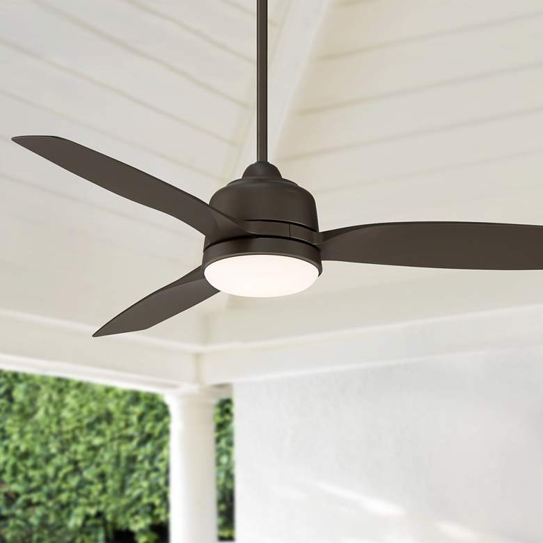 Casa Vieja Tres Aurora Bronze Wet LED Ceiling Fan thumbnail 5