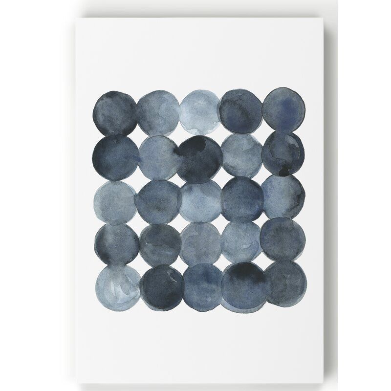 Blue Gray Density I Print on Canvas without Frame-48"x36" thumbnail 2