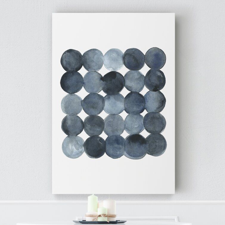 Blue Gray Density I Print on Canvas without Frame-48"x36" thumbnail 4