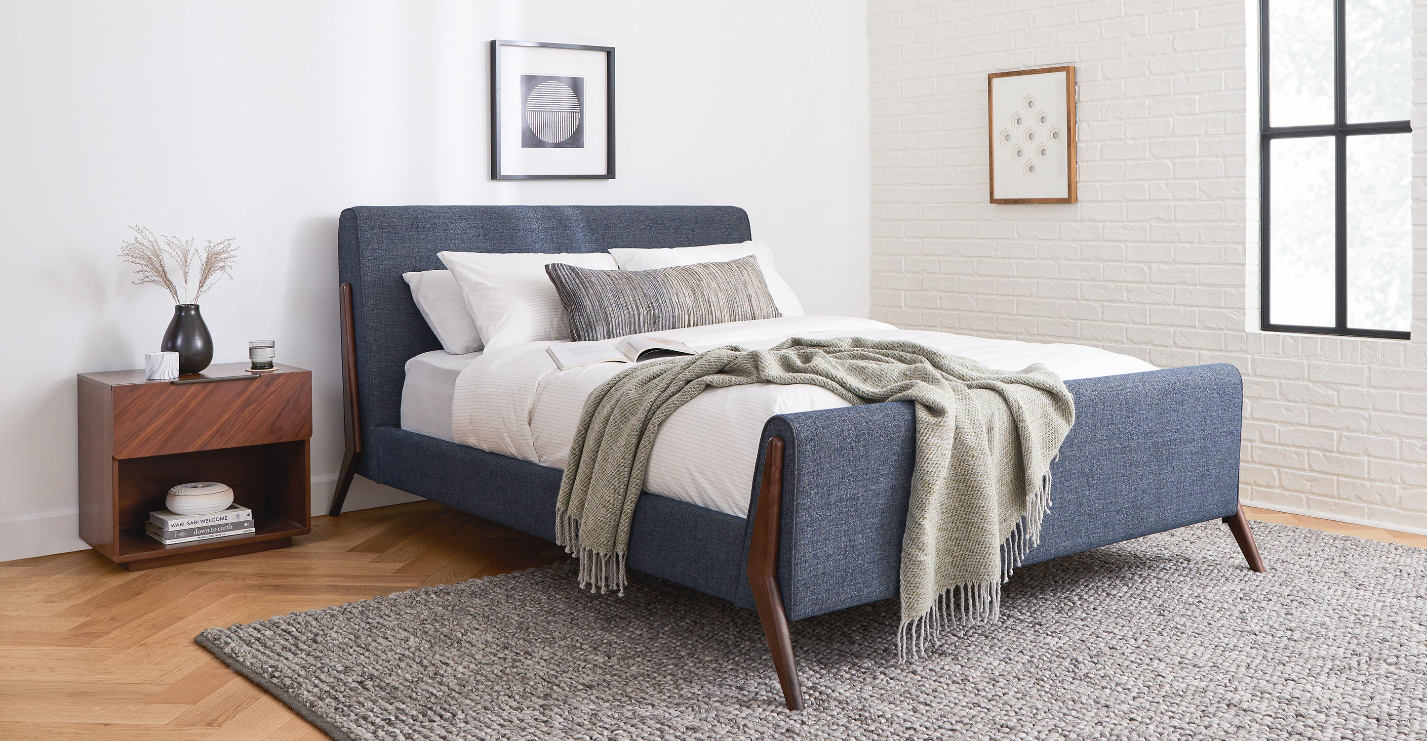 Micka Denim Blue Bed-Queen thumbnail 2