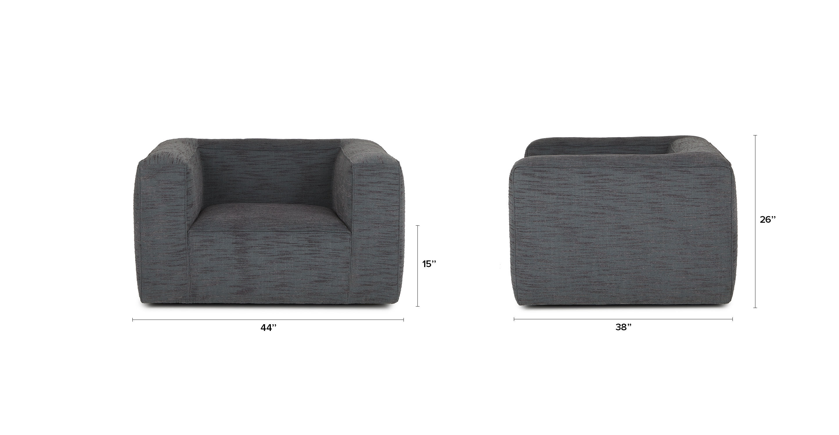 Cigar Melrose Blue Swivel Chair thumbnail 8