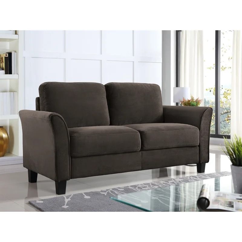 Celestia 56.3'' Flared Arm Loveseat thumbnail 2