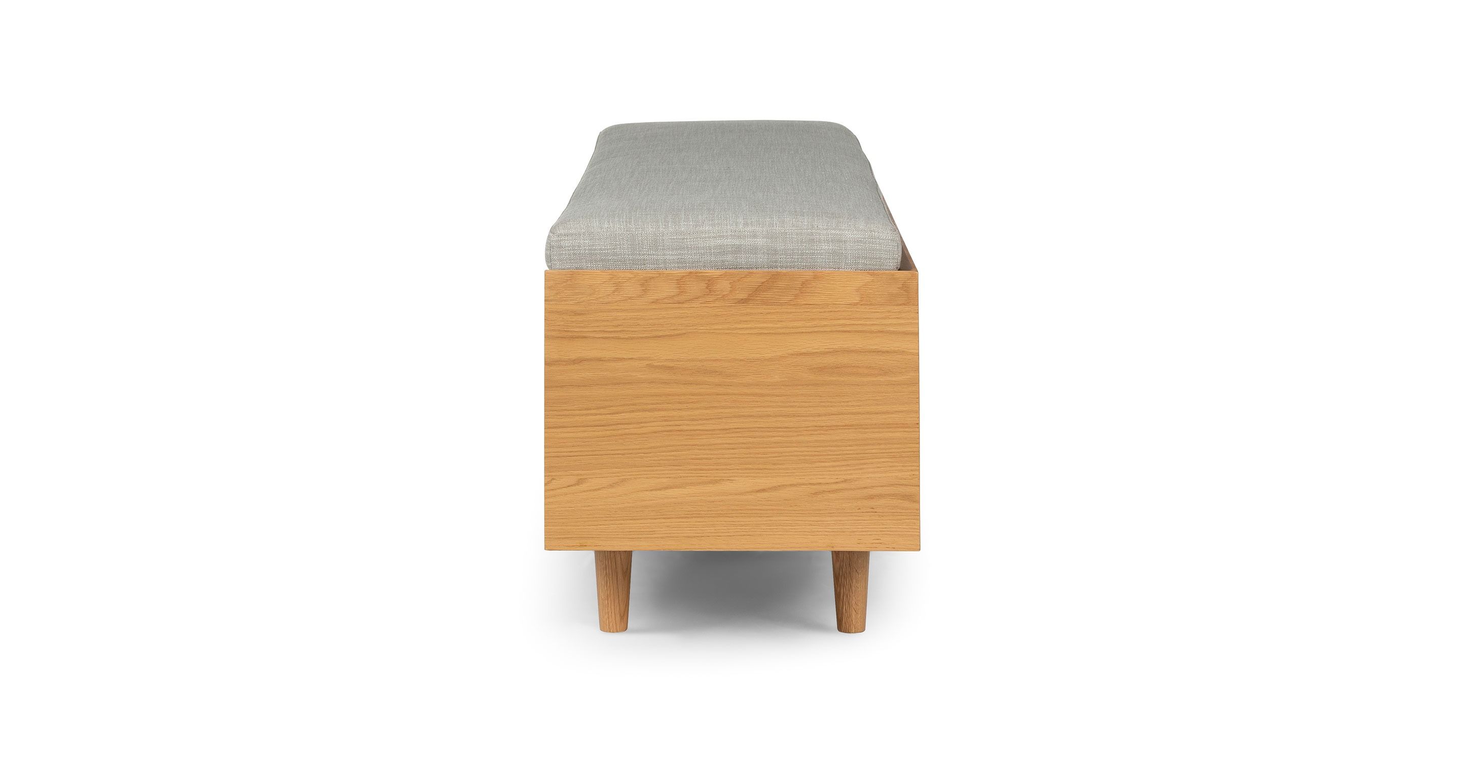 Nederin Rain Cloud Gray Oak Bench thumbnail 4