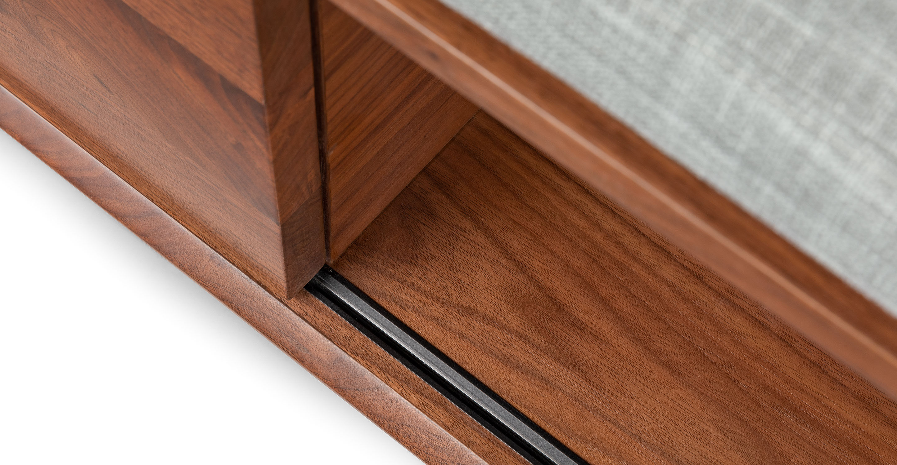 Nederin Pebble Gray Walnut Bench thumbnail 7