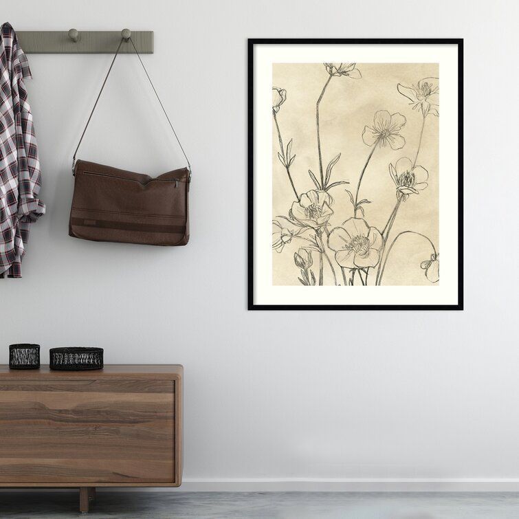 Vintage Wildflowers I " by June Erica Vess Painting Print thumbnail 2