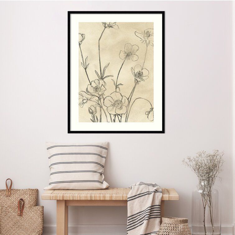 Vintage Wildflowers I " by June Erica Vess Painting Print thumbnail 3