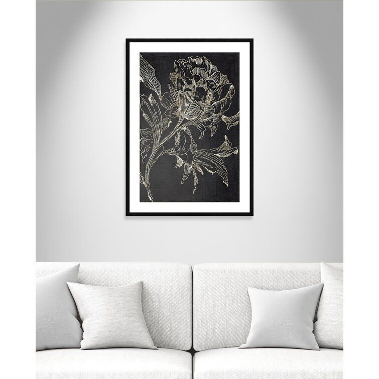 Golden Flower Folklore I by Asia Jensen Picture Painting with Frame-35.5"x25.5" thumbnail 2