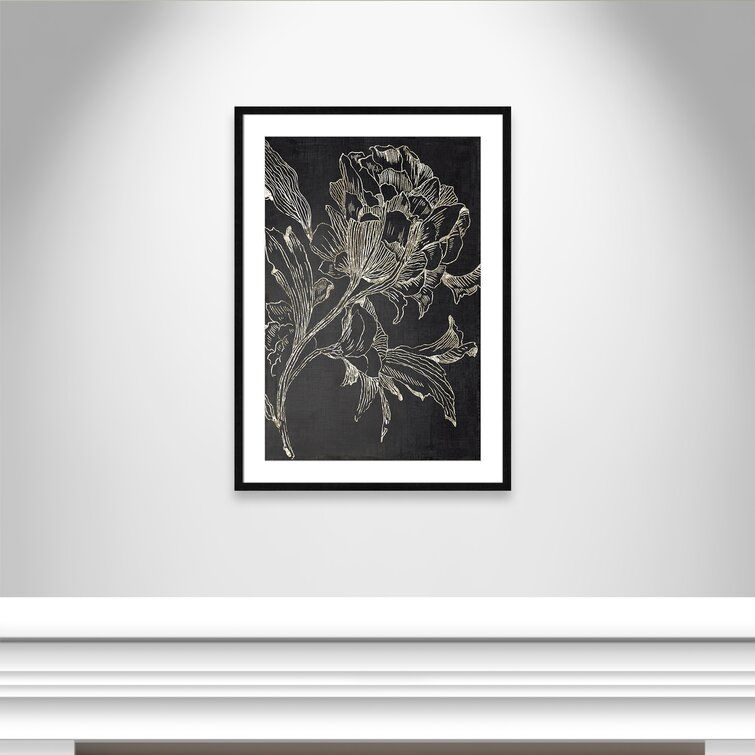 Golden Flower Folklore I by Asia Jensen Picture Painting with Frame-35.5"x25.5" thumbnail 3