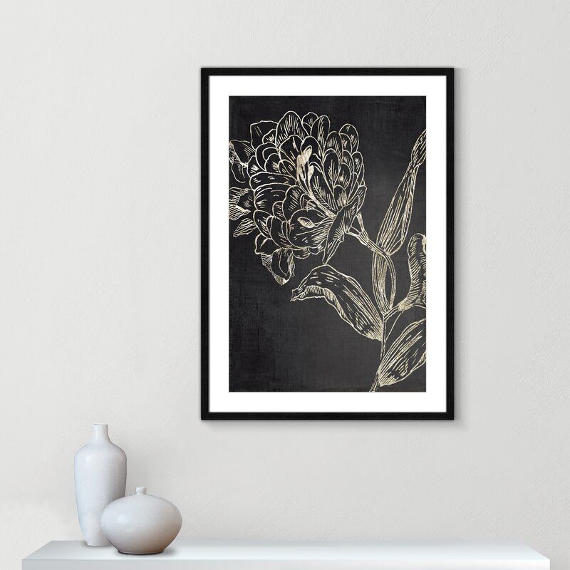 Golden Flower Folklore II by Asia Jensen With Frame 25.5"x35.5" thumbnail 2