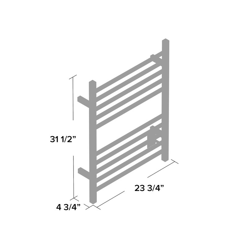 RSWH B Radiant Wall Mounted Electric Towel Warmer thumbnail 4