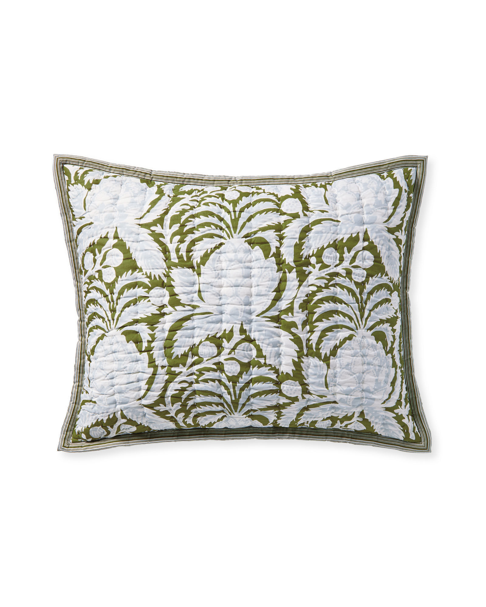 Artichoke Quilted Shams With Insert-20"x36" thumbnail 2