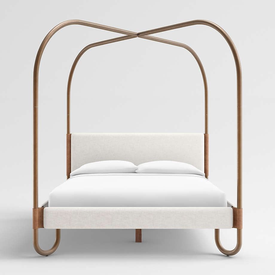 Gracia Upholstered Canopy Bed-King thumbnail 3