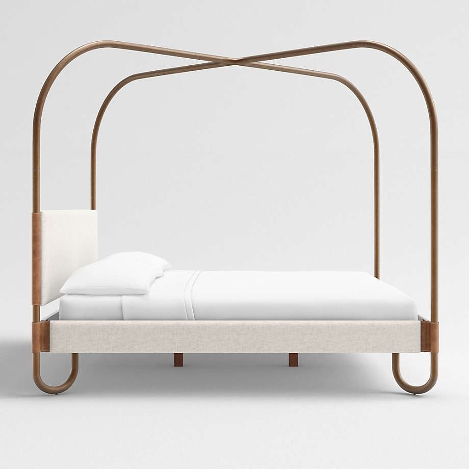 Gracia Upholstered Canopy Bed-King thumbnail 4