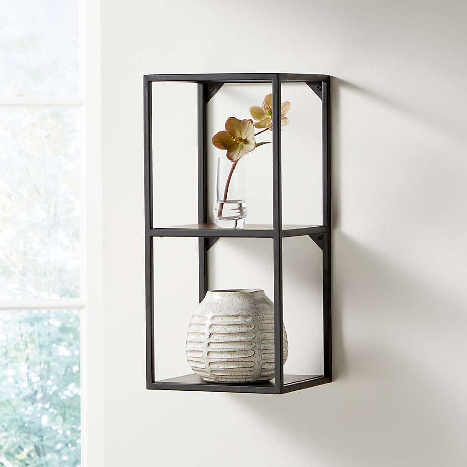 Booker Tall Double Rectangle Wall Display Shelf thumbnail 3