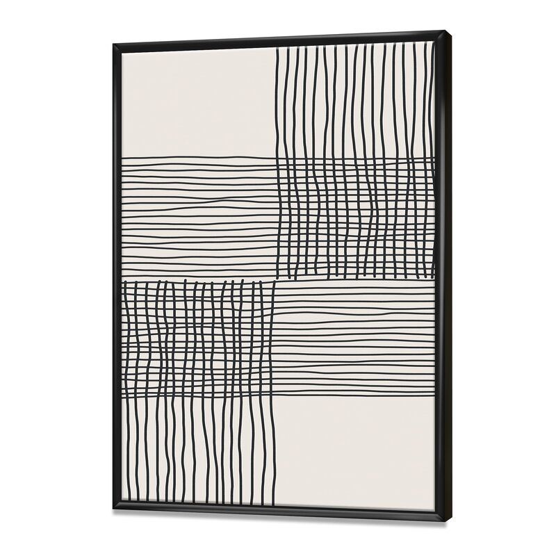 Minimal Geometric Compostions Of Elementary Forms XIX With Frame 30"x40" thumbnail 3