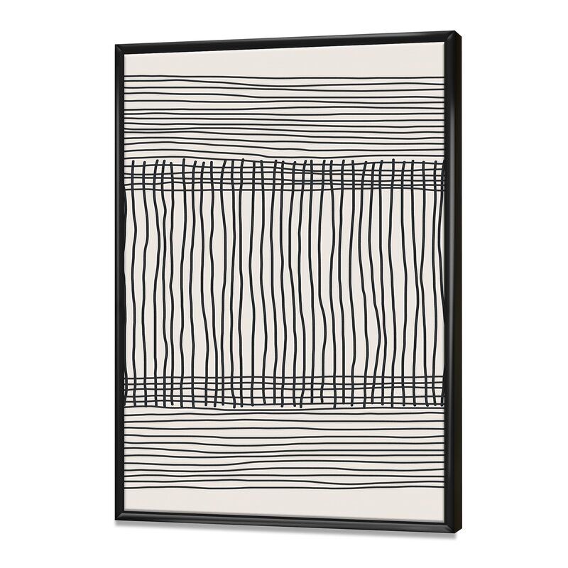 Minimal Geometric Compostions Of Elementary Forms XXII With Frame 30"x40" thumbnail 2