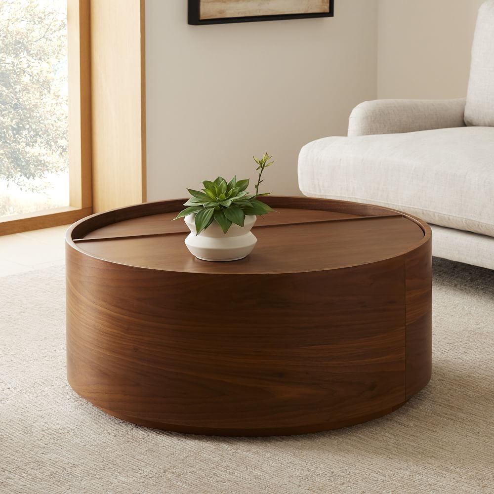 Volume Round Storage Coffee Table thumbnail 2