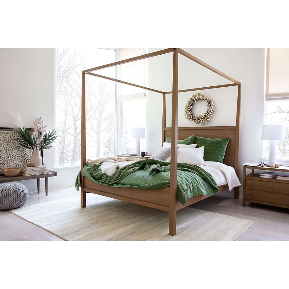 Keane Driftwood Wood Canopy Bed-King thumbnail 2