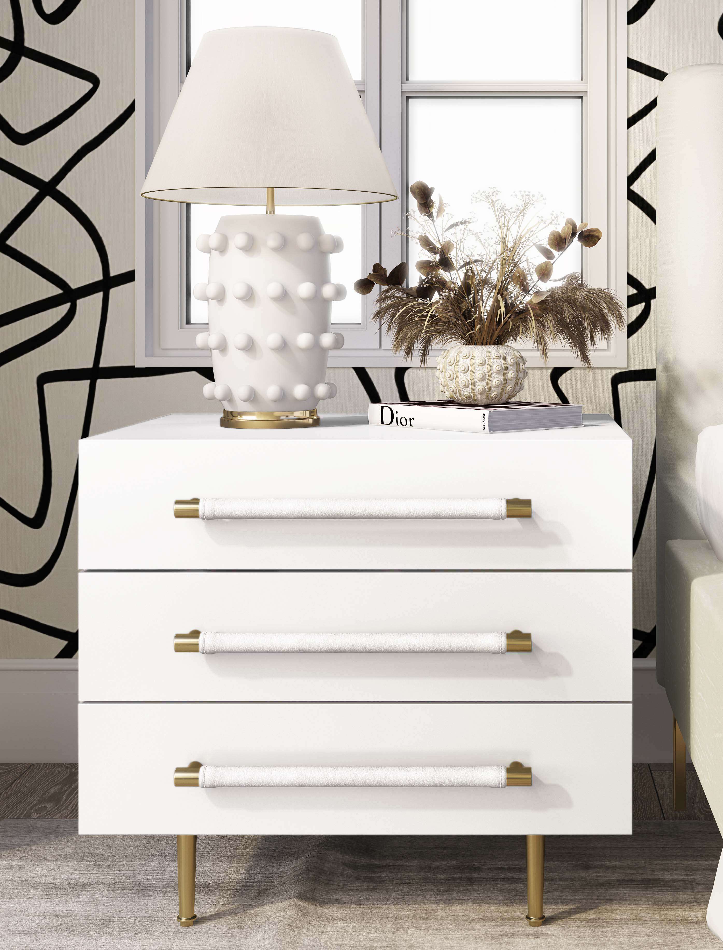 Triton White Nightstand thumbnail 2