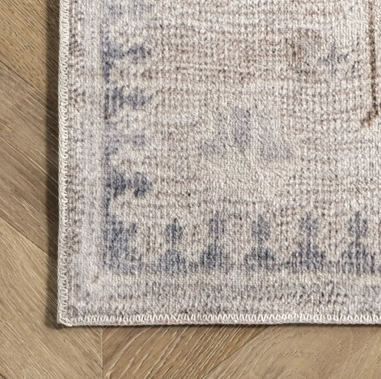 Nuloom Krystin Machine Washable Distressed Area Rug 7'x9' thumbnail 3