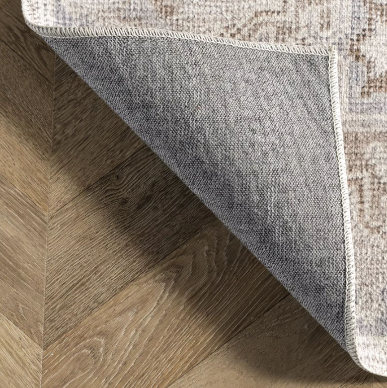 Nuloom Krystin Machine Washable Distressed Area Rug 7'x9' thumbnail 4