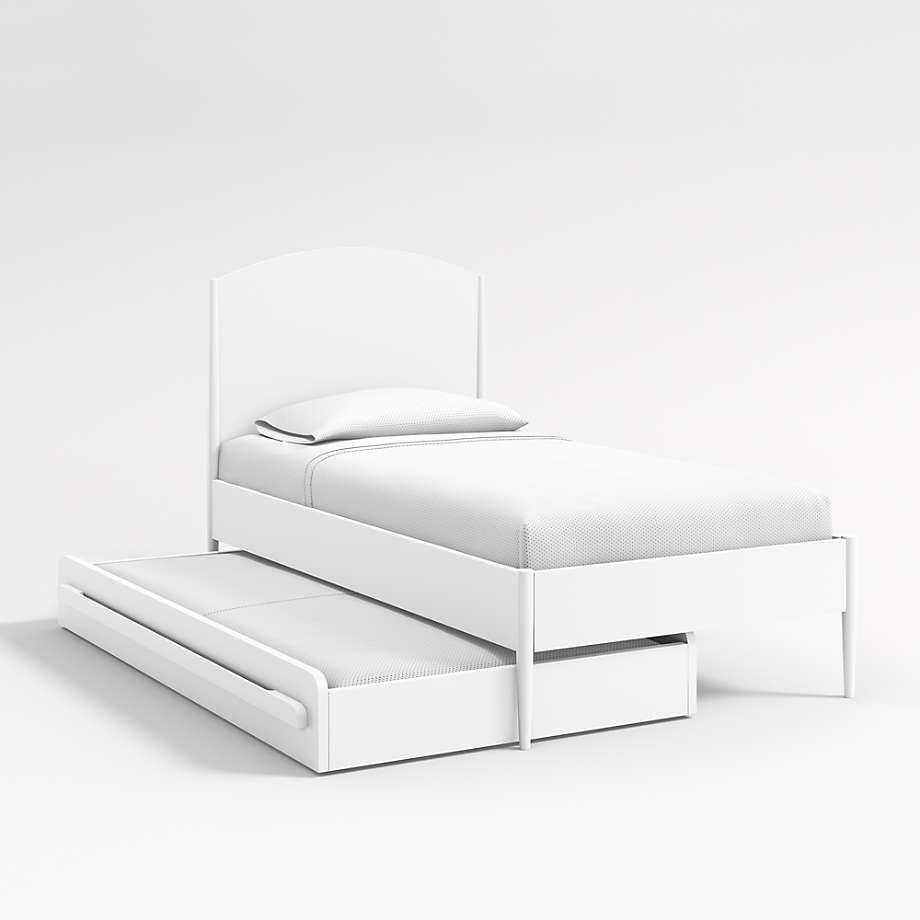 Kids White Twin Trundle Bed thumbnail 2