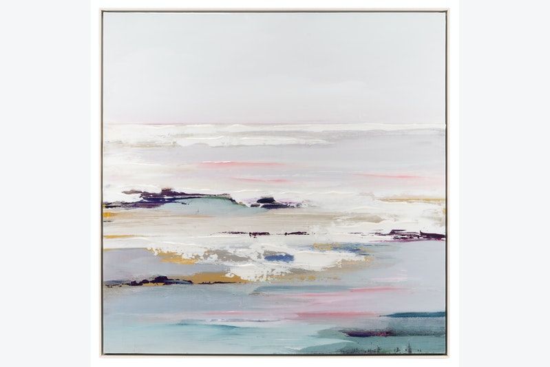 Lilac Tides Wall Art with Frame-35"x35" thumbnail 2