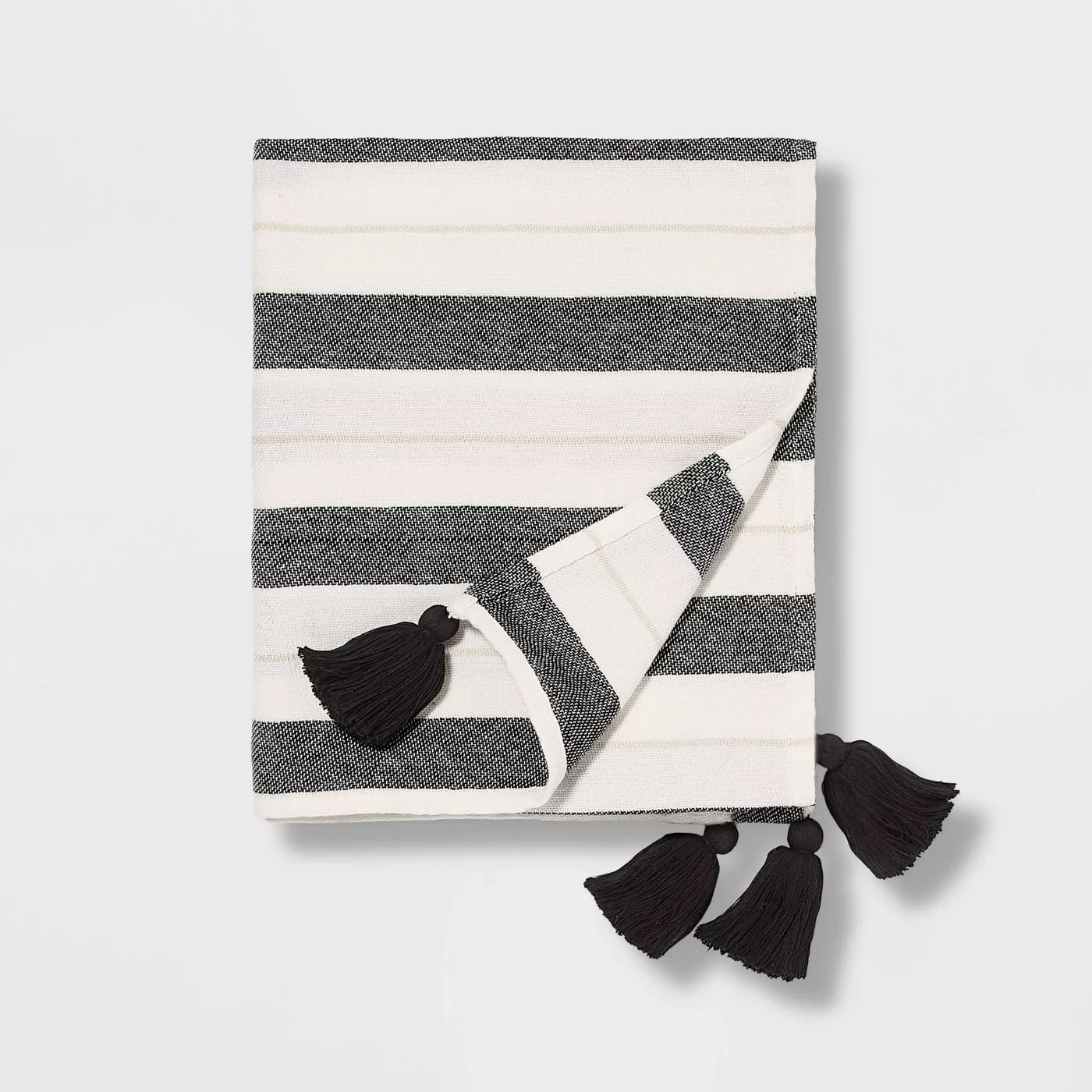 Woven Striped with Tassel Throw - Pillowfort 50"x60" thumbnail 4