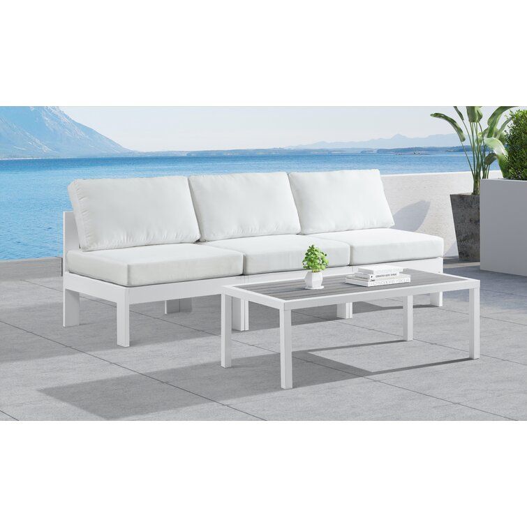 Nizuc Outdoor Patio Sofa with Cushions thumbnail 3