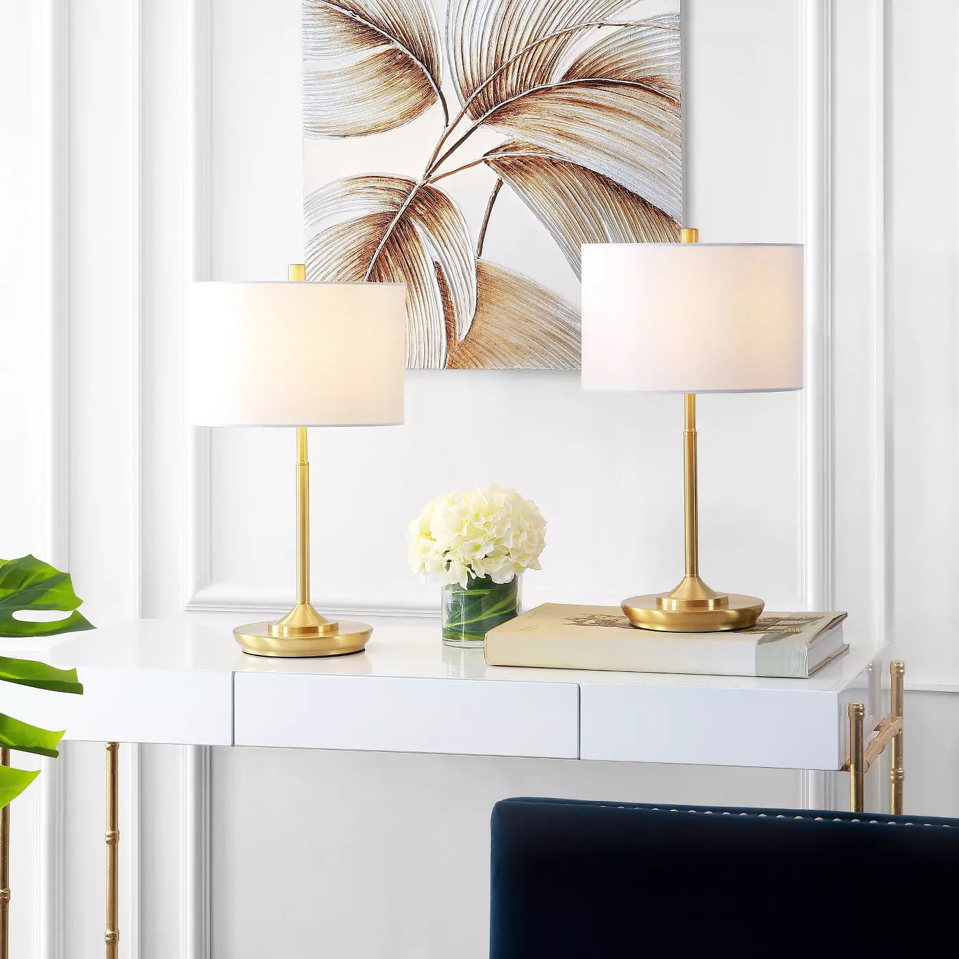 Taren Table Lamp Brass Gold-Safavieh thumbnail 3