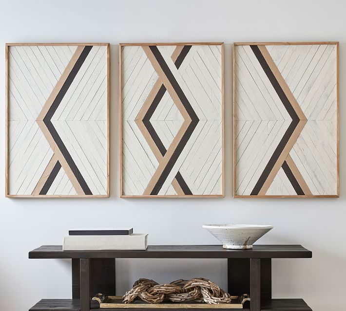 Aleksandra Zee Inlaid Wood Wall Art Framed 72"x36" thumbnail 4